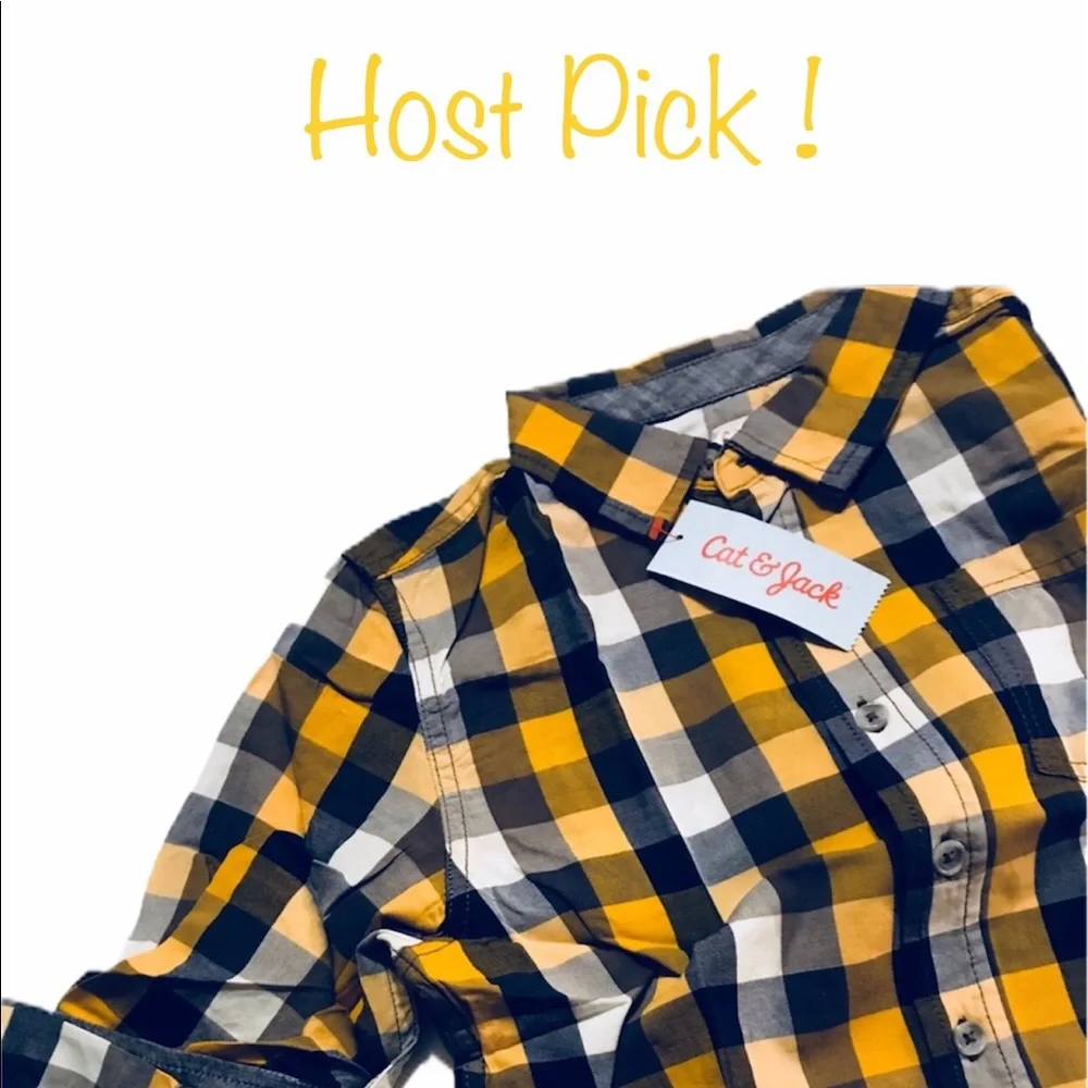 Retro Vintage Boys husky button down shirt  ✨HP🦖 Deadstock NWT kidcore academia